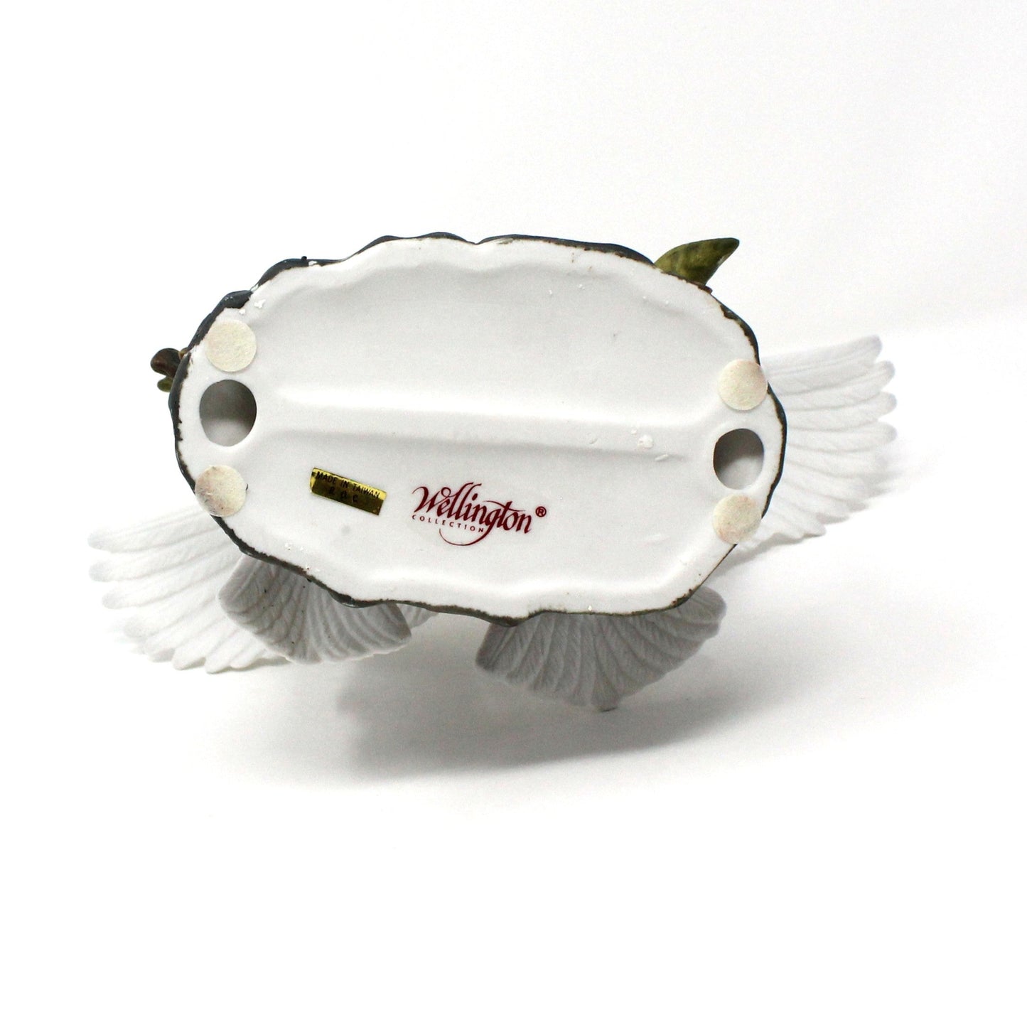 Figurine, Wellington Dove Collection, Two White Doves on Branch, Bisque Porcelain, Vintage