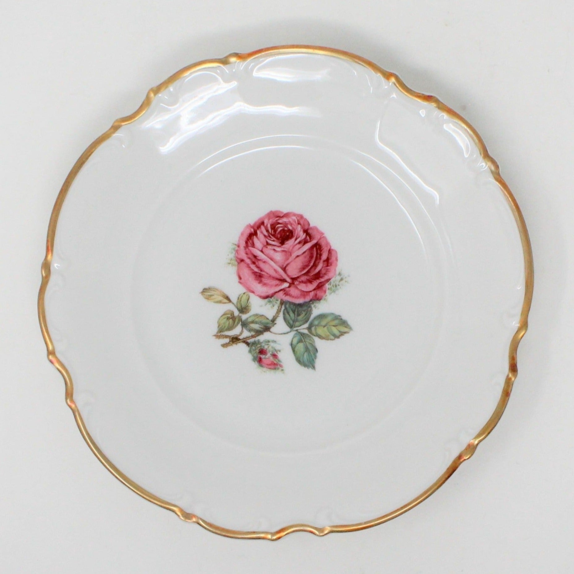 Bread & Butter Plate: Hutschenreuther The Dundee, Porcelain, Bavaria Germany, Vintage 1962