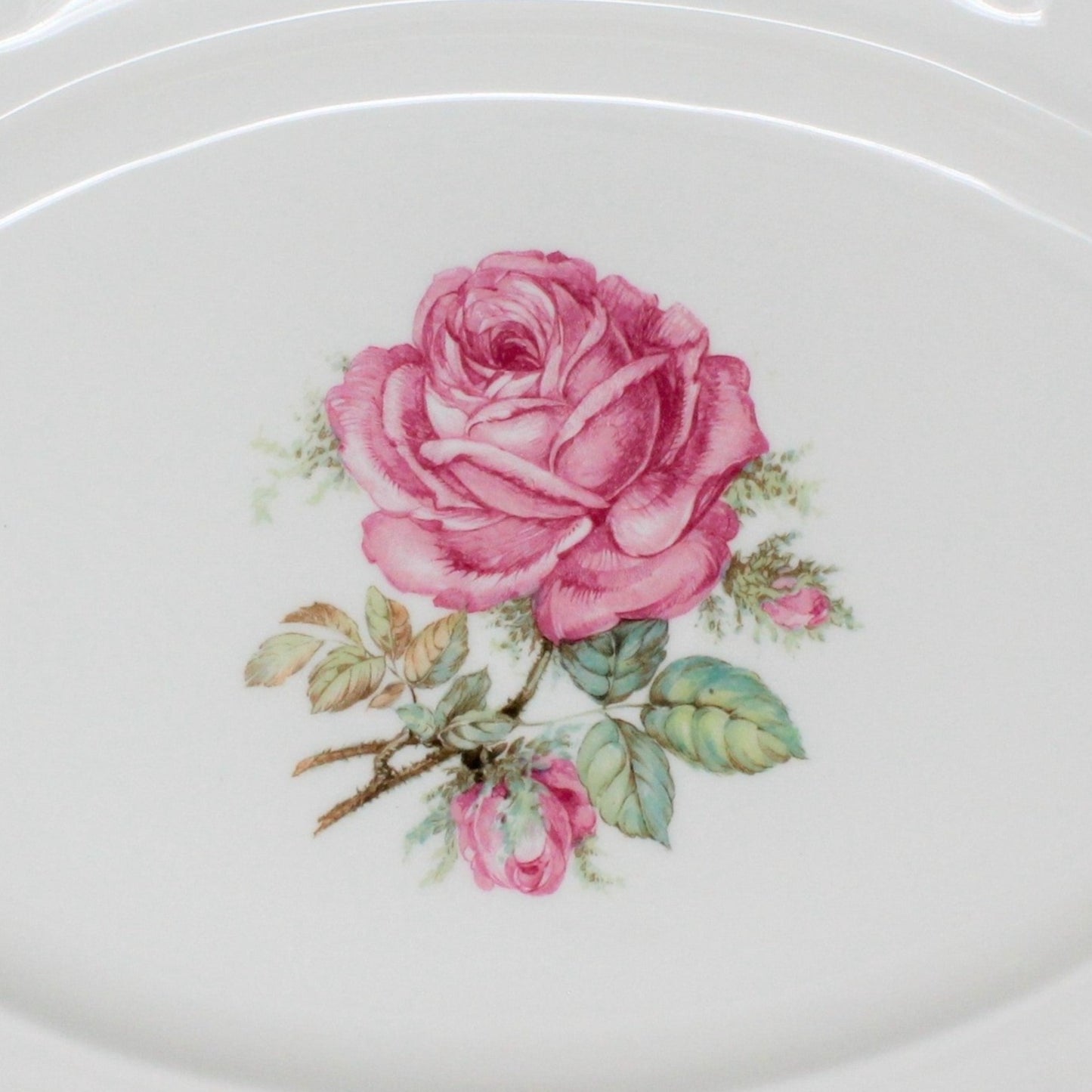 Serving Platter, Hutschenreuther, The Dundee, Pink Rose, Bavaria, Germany, Vintage 13"