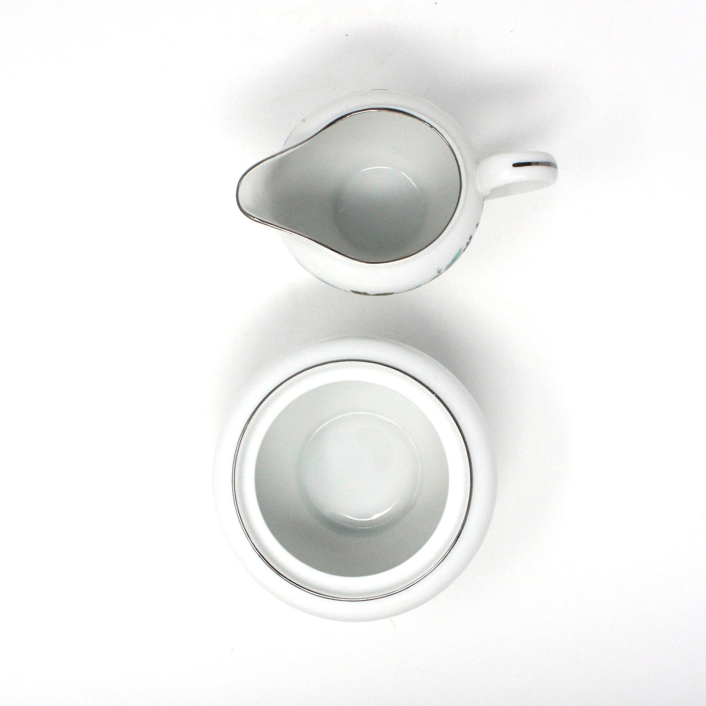 Creamer & Sugar with Lid, Fine China of Japan, Vintage 6701, Vintage