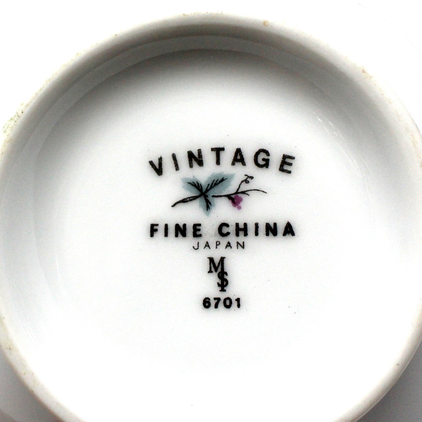 Creamer & Sugar with Lid, Fine China of Japan, Vintage 6701, Vintage