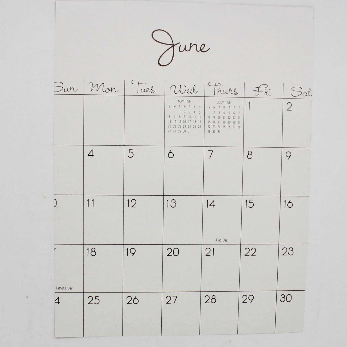 Print, Calendar Page, Hallmark Forest Elves 1984, A friend is..., Vintage