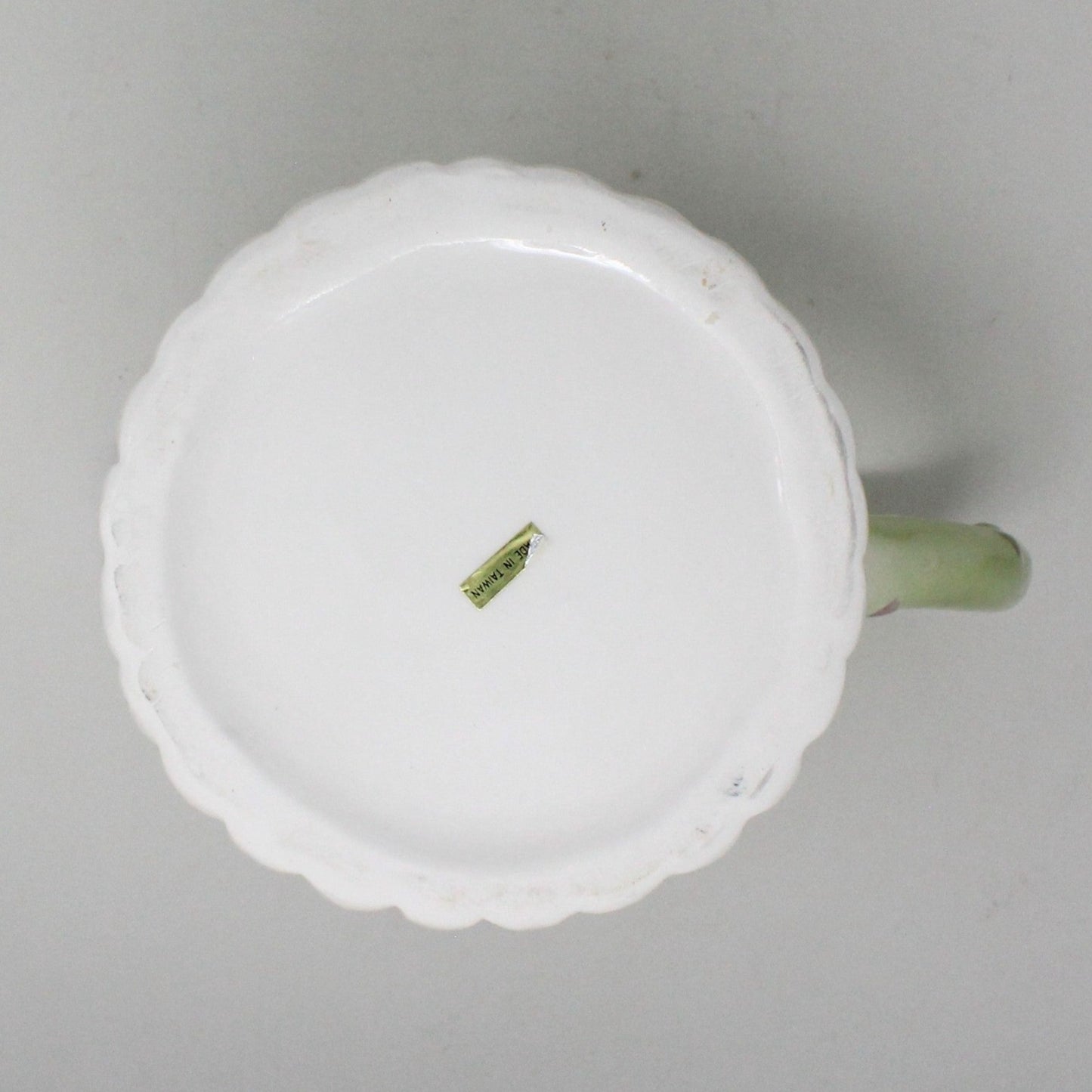 Pitcher, Albert Kessler & Co, Asparagus Hand Painted Pitcher Ceramic, Vintage