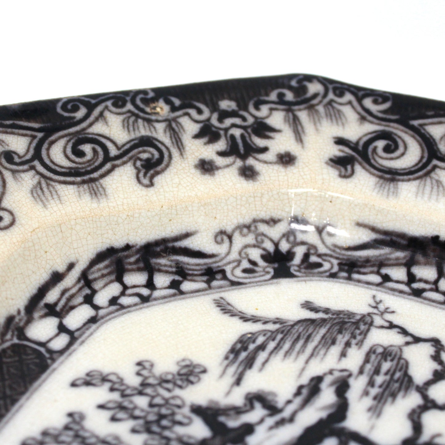 Serving Platter, Mellor, Venables & Co, M.V. & Co, Beauties of China Pattern, England, RARE Antique