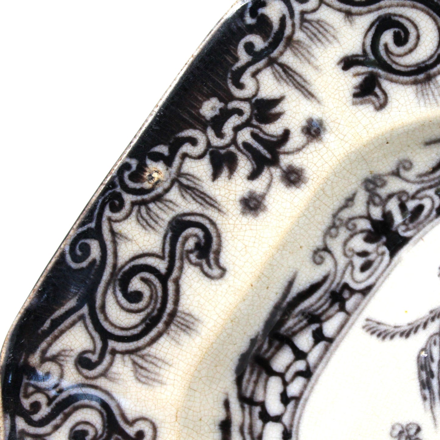 Serving Platter, Mellor, Venables & Co, M.V. & Co, Beauties of China Pattern, England, RARE Antique