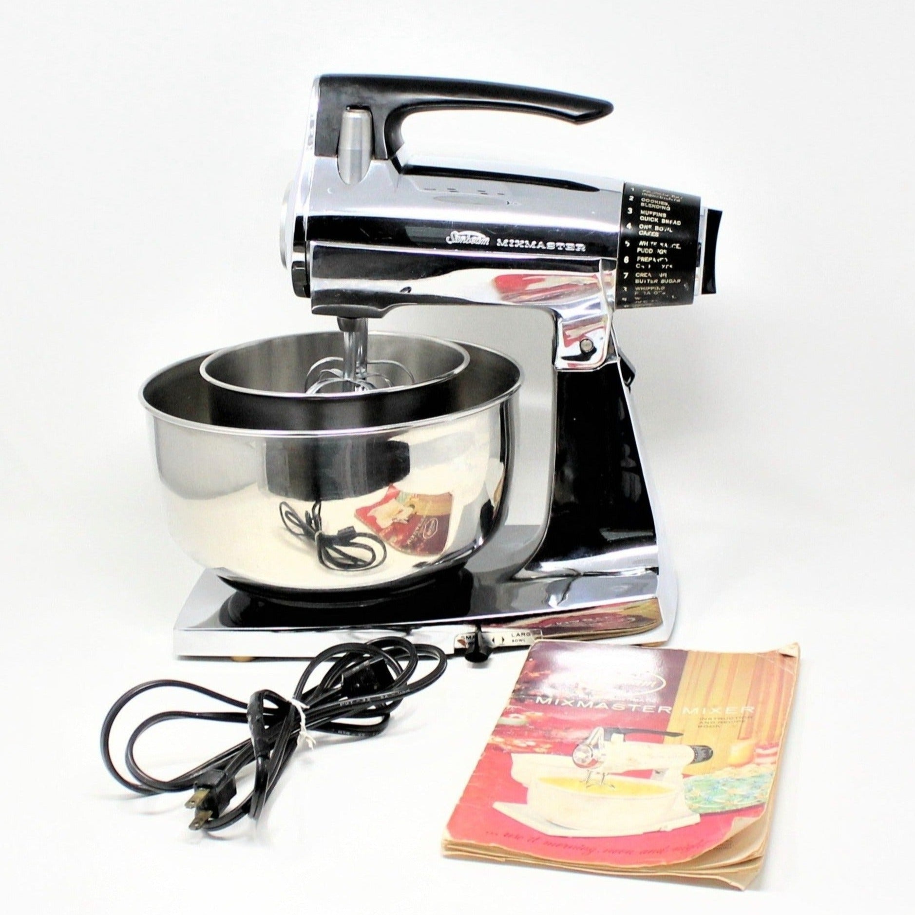 Sunbeam Vintage Mixmaster Model 10 with Beaters Original Papers