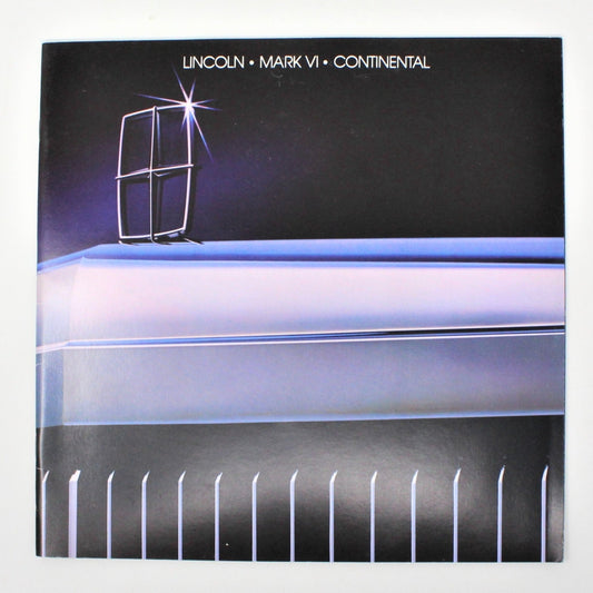 Brochure, Lincoln Mark VI Continental Car Sales Catalog, Advertising, NOS, Vintage 1983