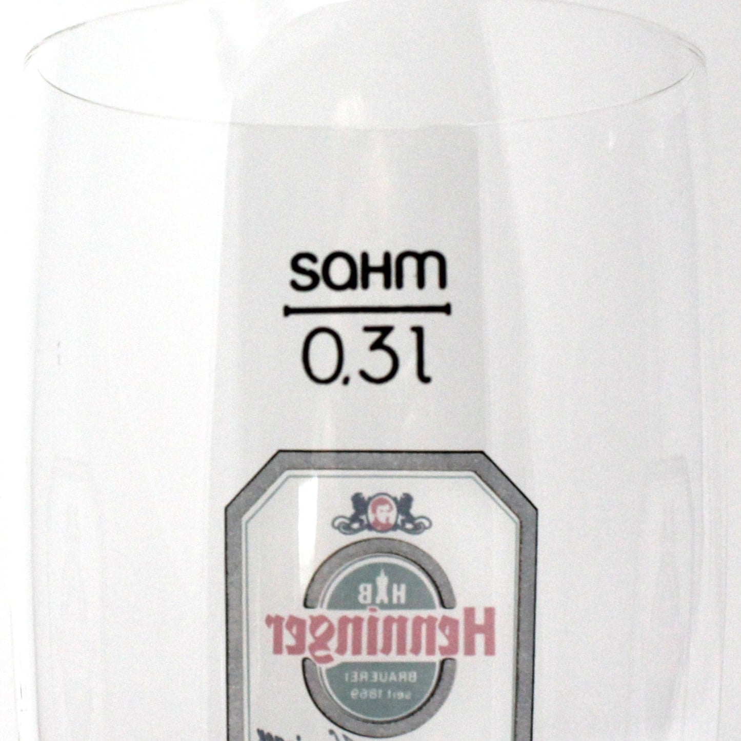 Beer / Pilsner Glass, Christian Henninger Export Logo, Beer Flute, Advertising, Vintage