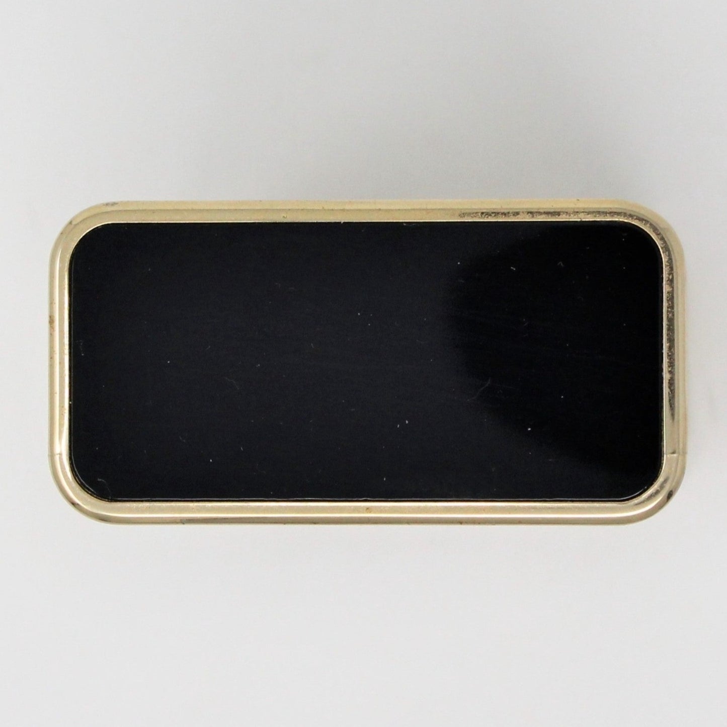 Clock, Linden, Travel Alarm, Quartz, Brass/ Black Trim, Vintage, SOLD