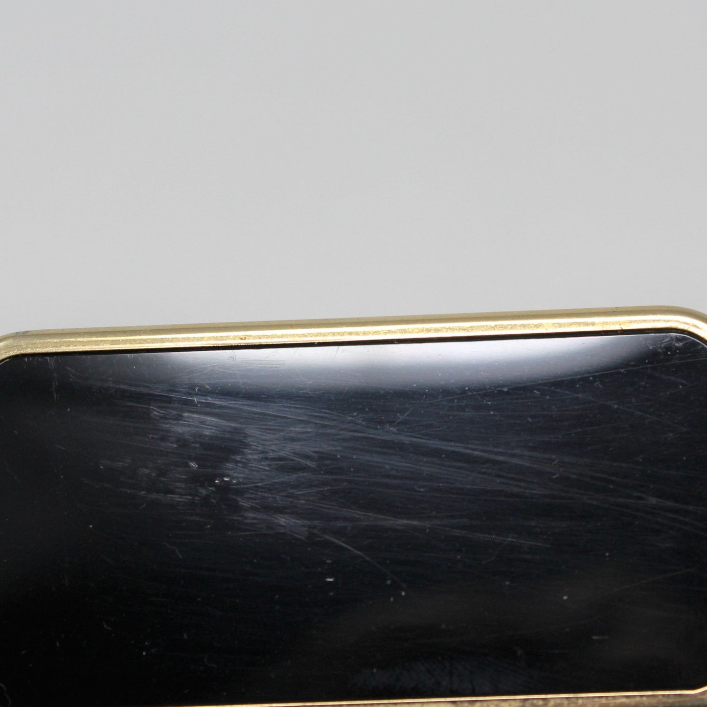 Clock, Linden, Travel Alarm, Quartz, Brass/ Black Trim, Vintage, SOLD