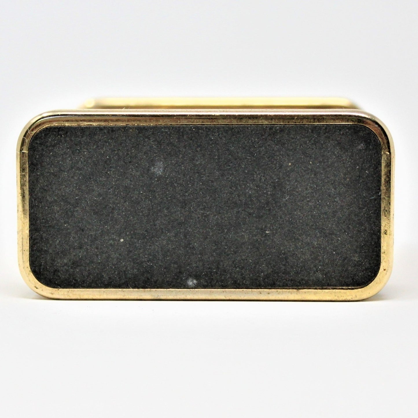 Clock, Linden, Travel Alarm, Quartz, Brass/ Black Trim, Vintage, SOLD
