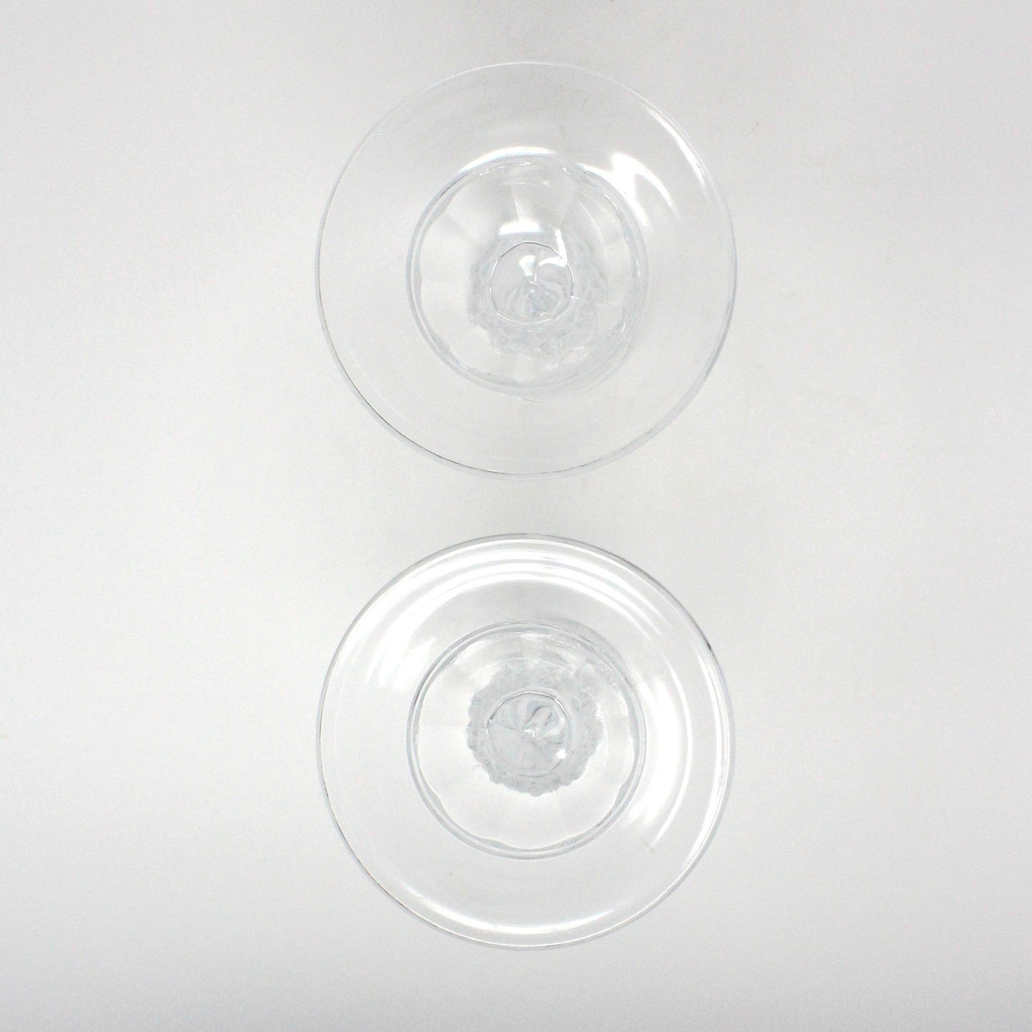 Candle Holders, Cristal D'Arques, Longchamp Clear Pattern, France Crystal, Vintage Set of 2