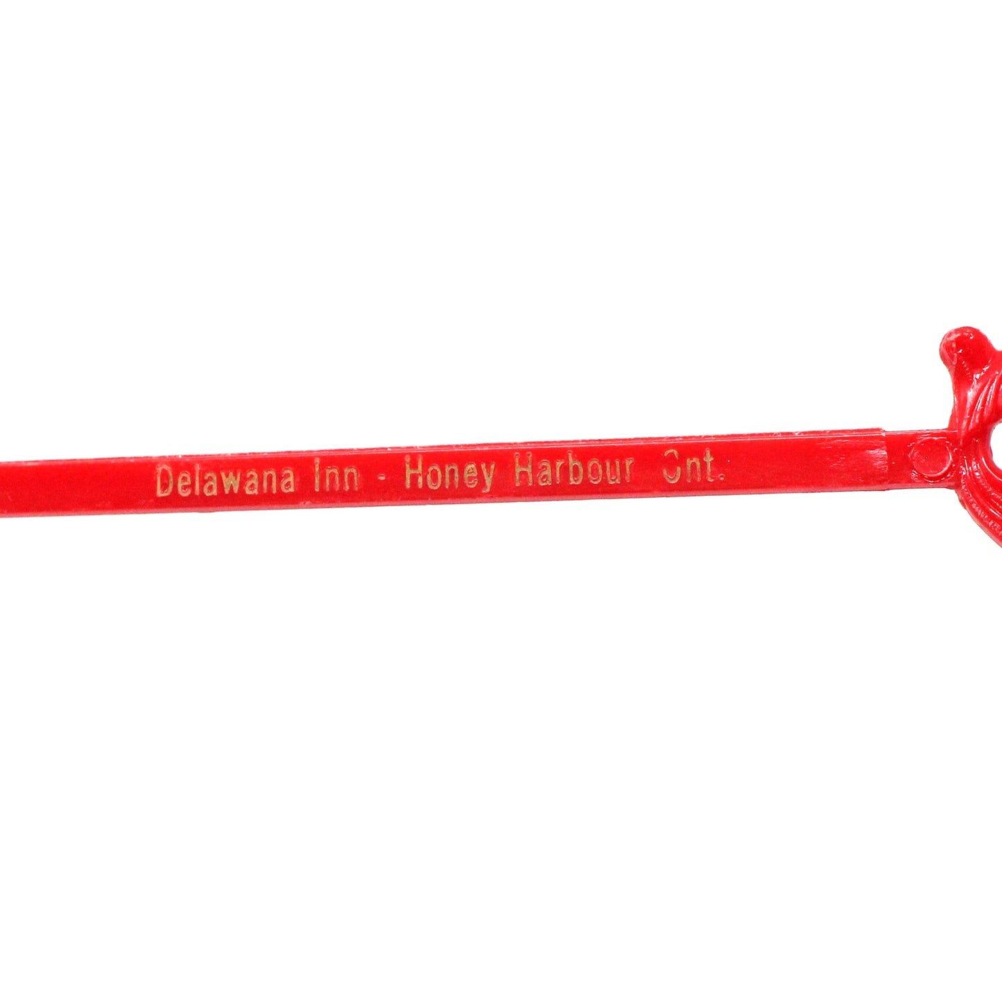 Cocktail Drink Stirrers - Swizzle Sticks / Spoons, Open Mouth Bass, Delawana Inn, Ontario, Vintage, 1960's