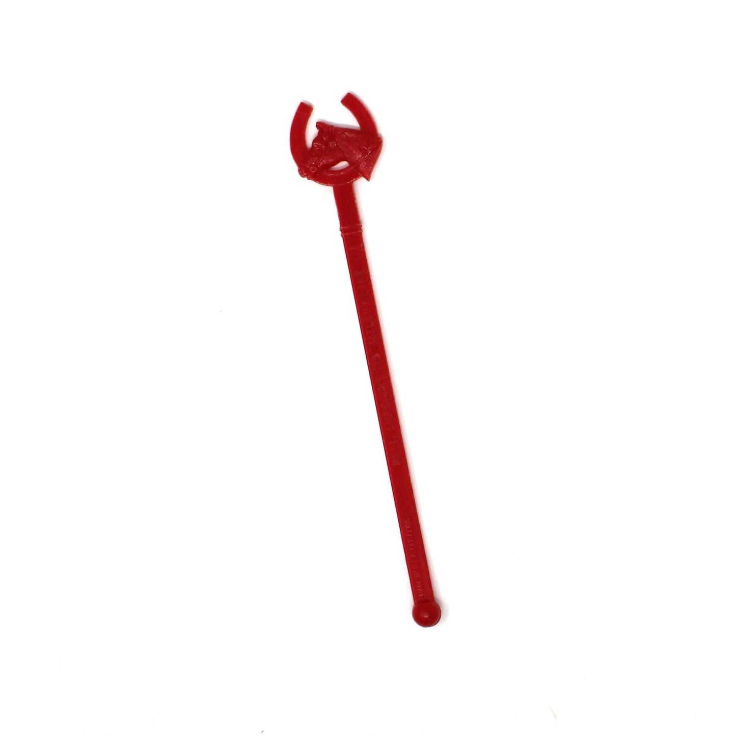 Cocktail Drink Stirrers - Swizzle Sticks / Spoons, Red Horseshoe and Horse Head, Melody Lane Ft Lauderdale, FL, Vintage
