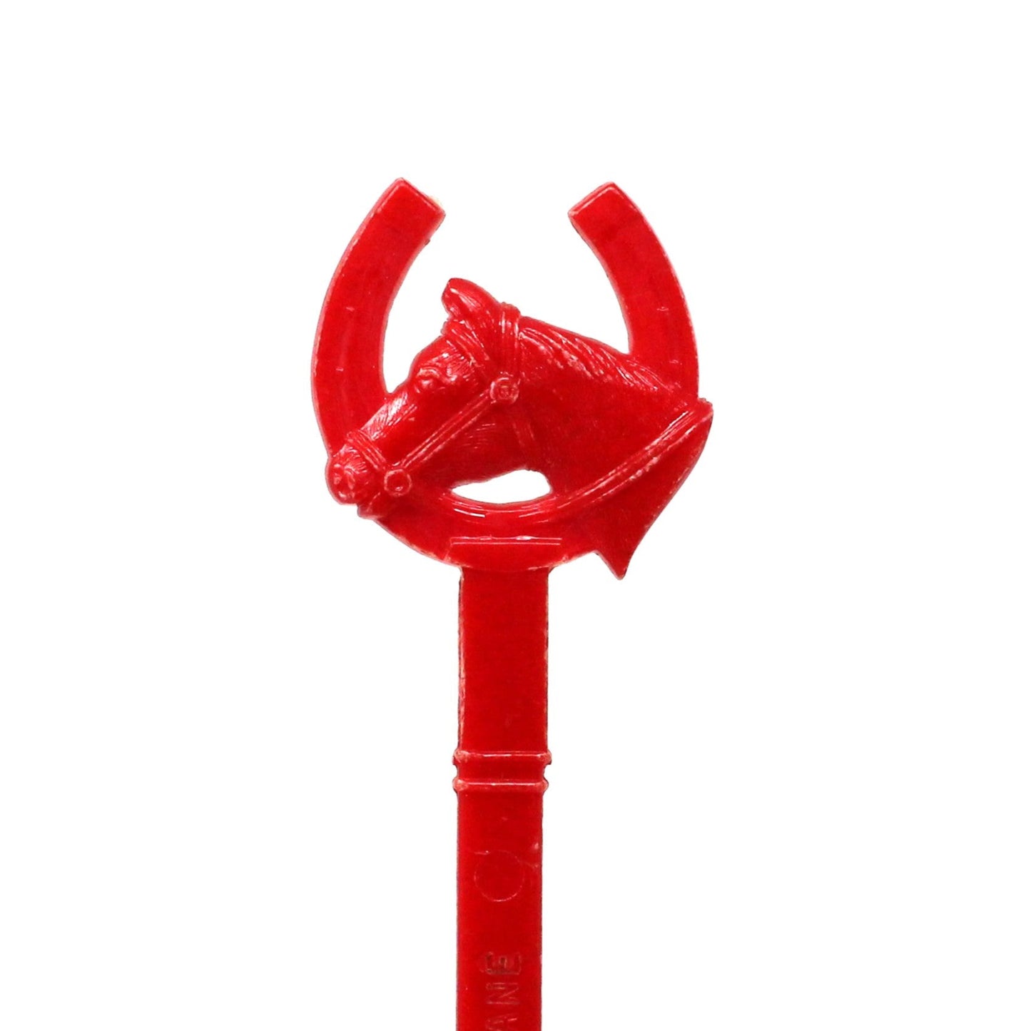 Cocktail Drink Stirrers - Swizzle Sticks / Spoons, Red Horseshoe and Horse Head, Melody Lane Ft Lauderdale, FL, Vintage