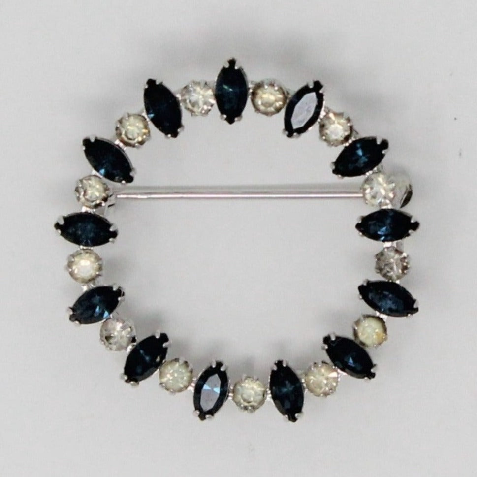 Vintage pearl brooch Pearl oval brooch pin Silver pearl pin