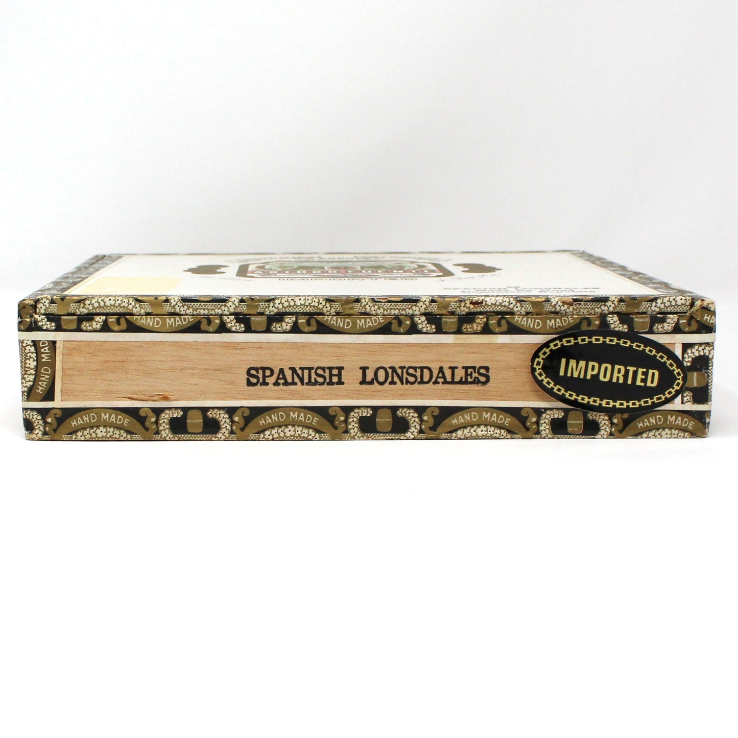 Box, Cigar Box, Arturo Fuente, Imported Maduro, Spanish Lonsdales, Wooden, Empty, Vintage