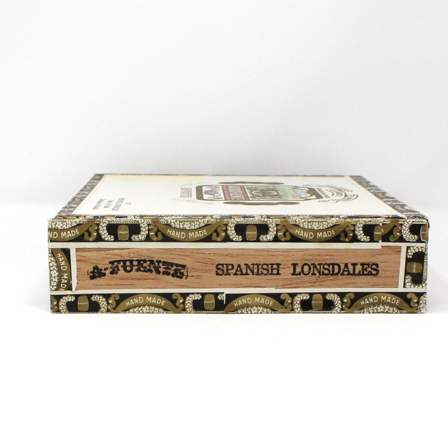 Box, Cigar Box, Arturo Fuente, Imported Maduro, Spanish Lonsdales, Wooden, Empty, Vintage