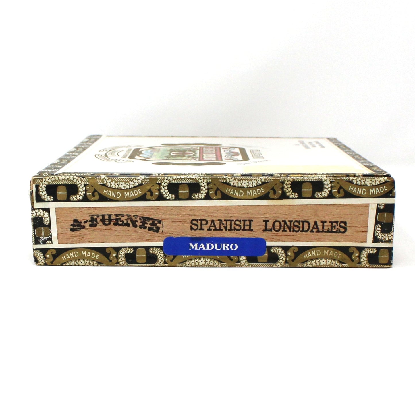 Box, Cigar Box, Arturo Fuente, Imported Maduro, Spanish Lonsdales, Wooden, Empty, Vintage