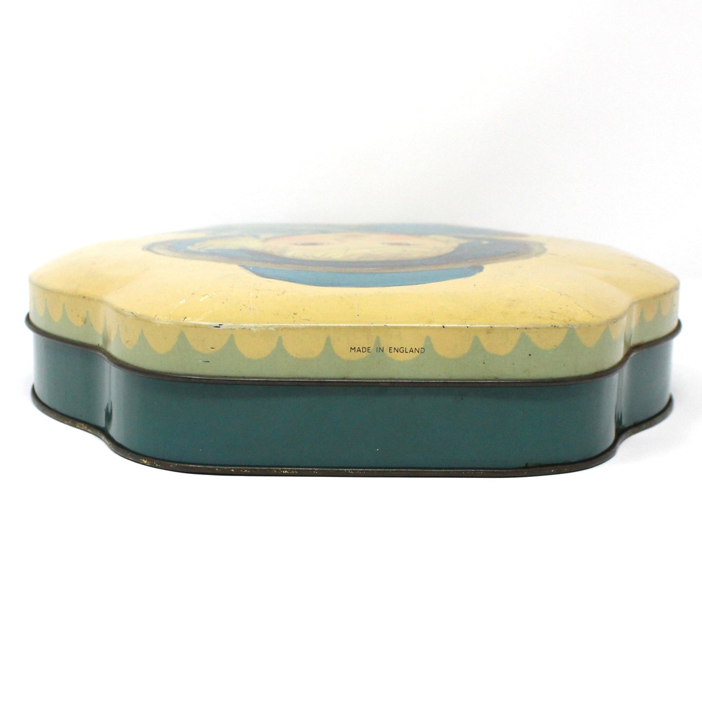 Tins, Gift Tin / Cookie Tin, Girl in Blue Hat, Cote D'Or Le Bon Chocolat Belgium, Vintage
