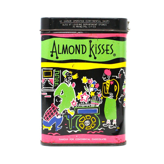 Tins, Gift Tin / Storage Box, Barton's Bonbonniere, Almond Kisses, French Parisienne Scene, Empty, Vintage