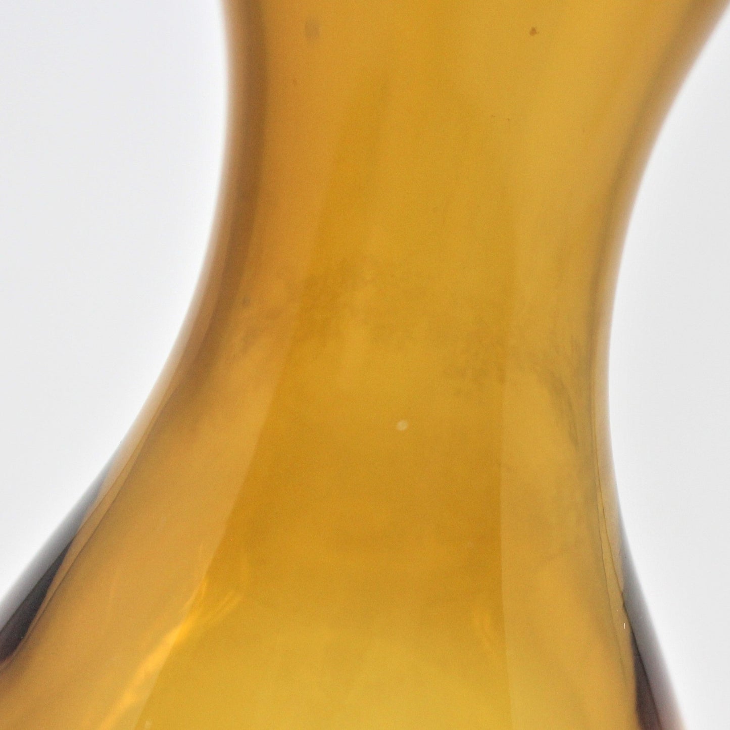 Vase, Crate & Barrel, Diva Topaz / Amber Blown Glass, Poland