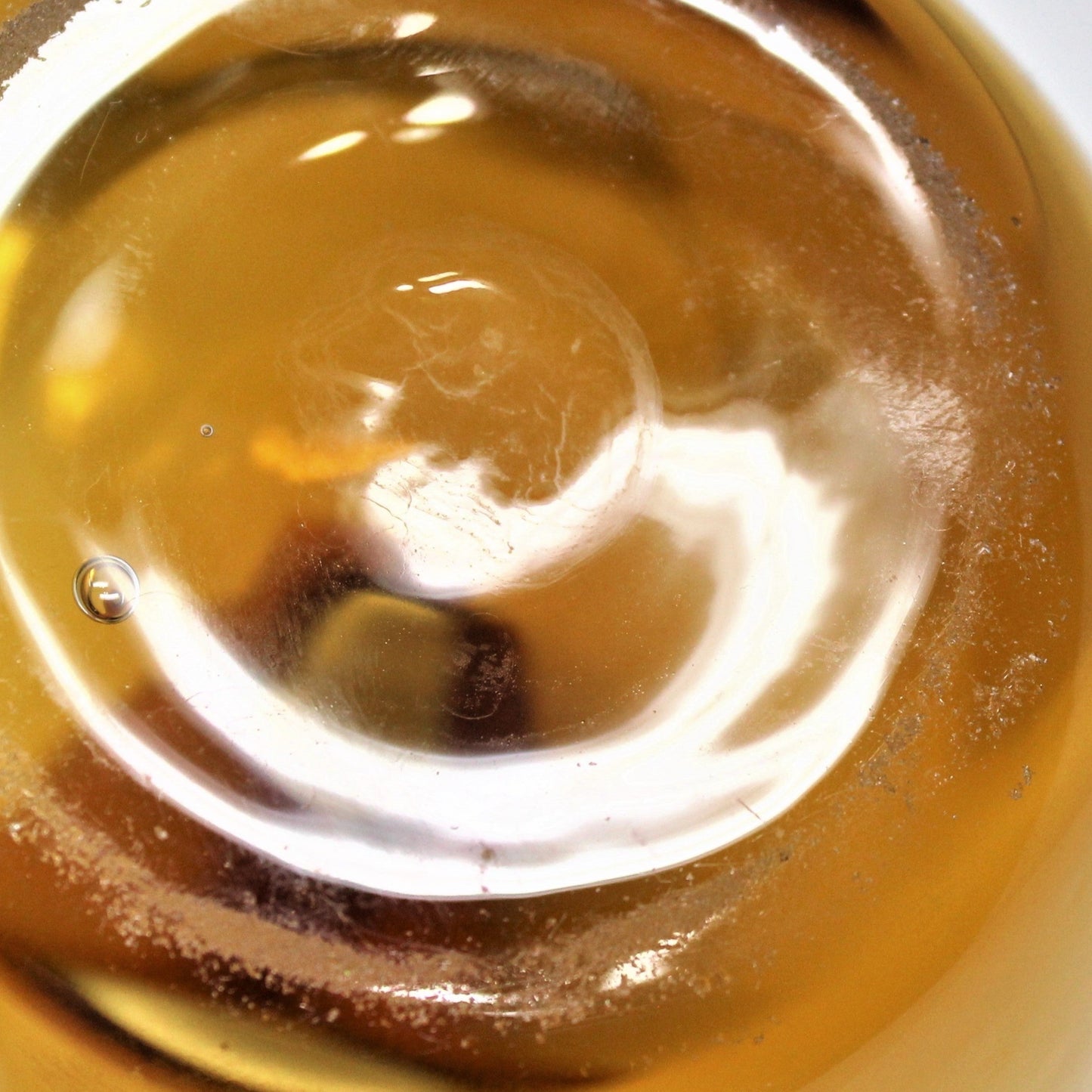 Vase, Crate & Barrel, Diva Topaz / Amber Blown Glass, Poland