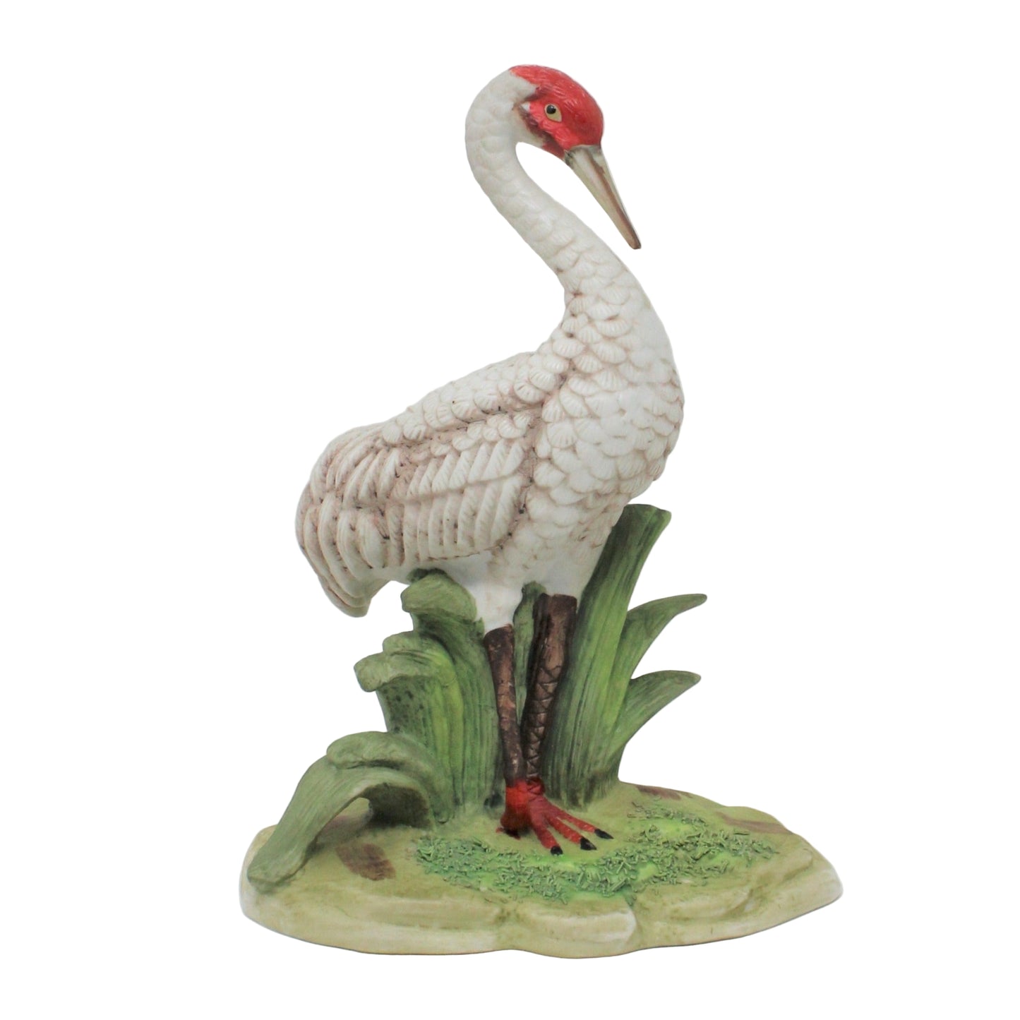 Figurine, Royal Crown / Arnart, Red Crowned Cranes, Artist Signed Jonathon Byron, Set of 2, Vintage