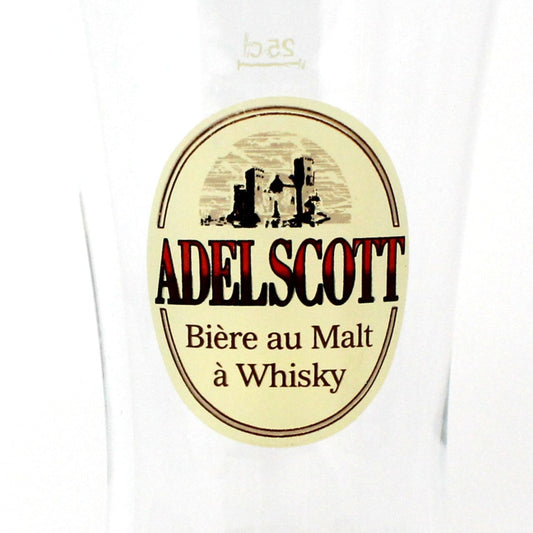 Beer Glass, Adelscott , Biere Au Malt a Whisky, Unique Glass, 25cl, Breweria, Vintage