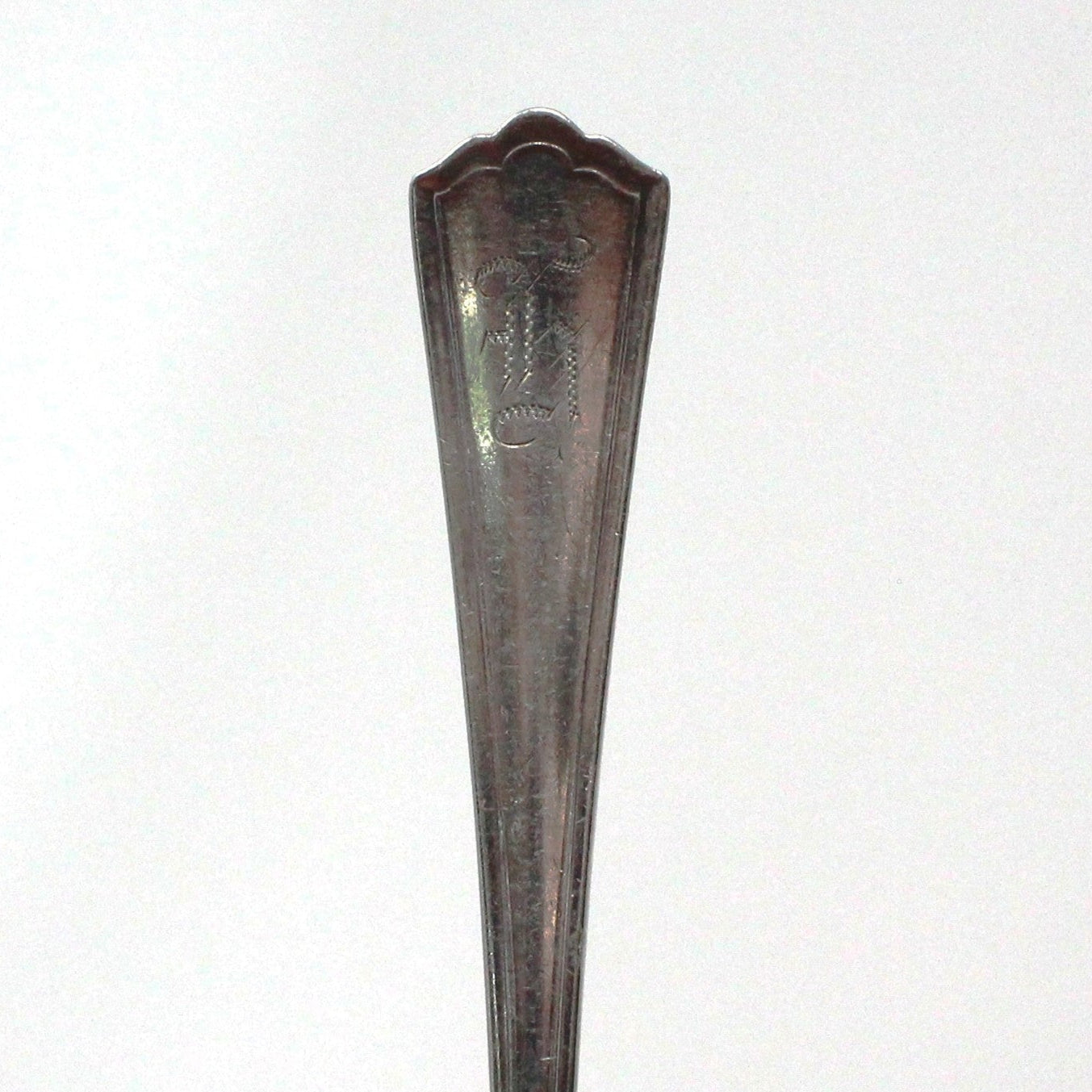 monogramed antique spoons