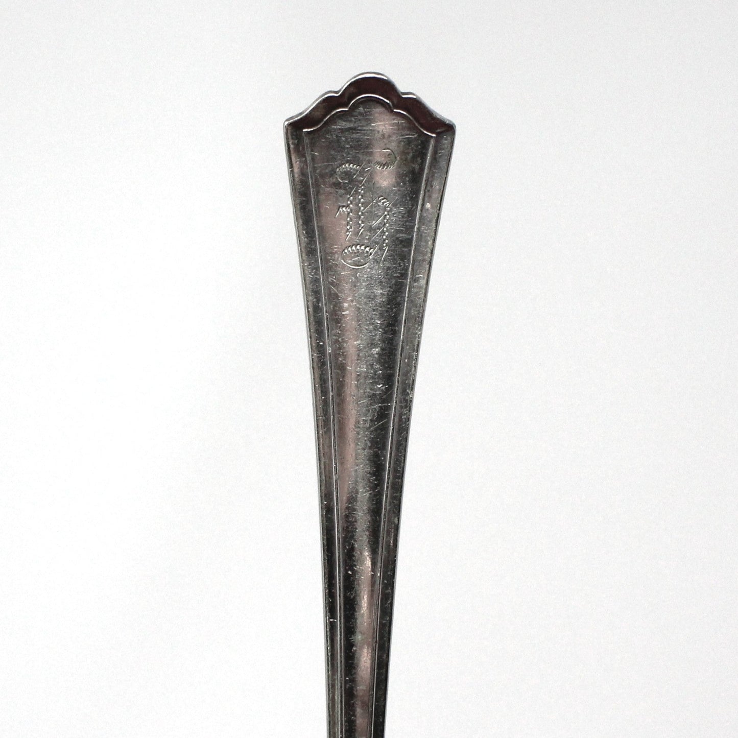 monogramed antique spoons