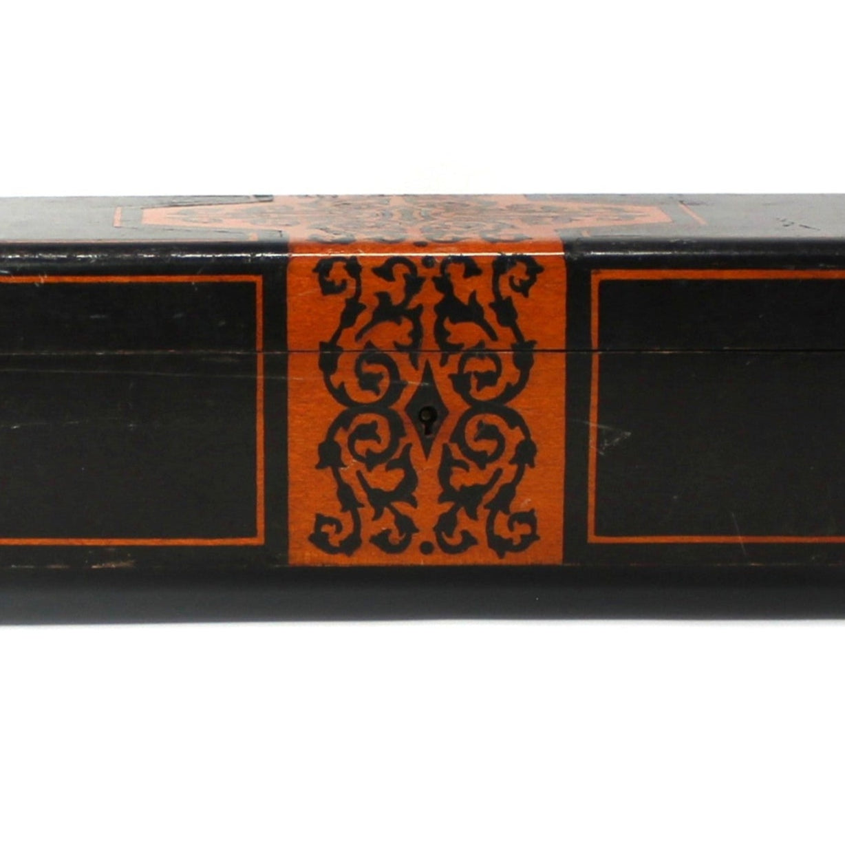 inlaid wood fretwork box