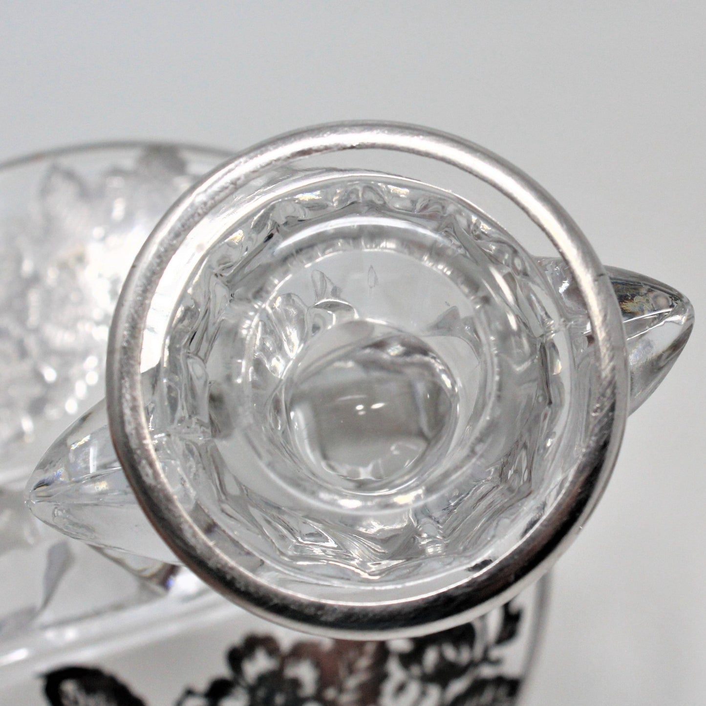 Candle Holders, Silver City / Fostoria, Silver Overlay, Baroque, Set of 2, Vintage