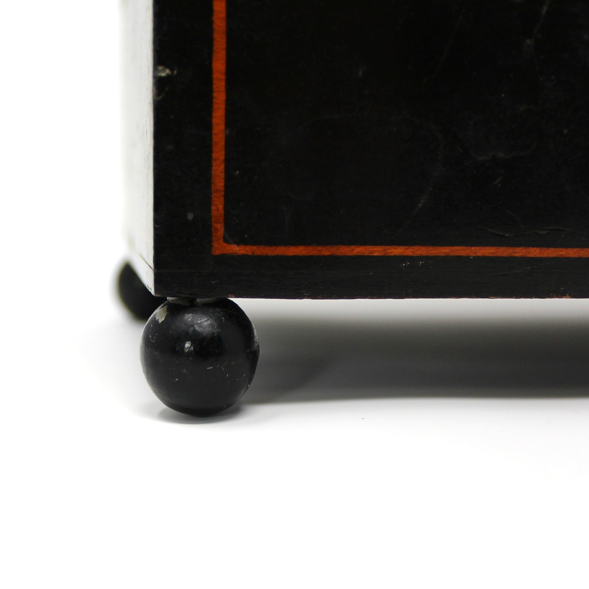 ball feet, wood German storage box