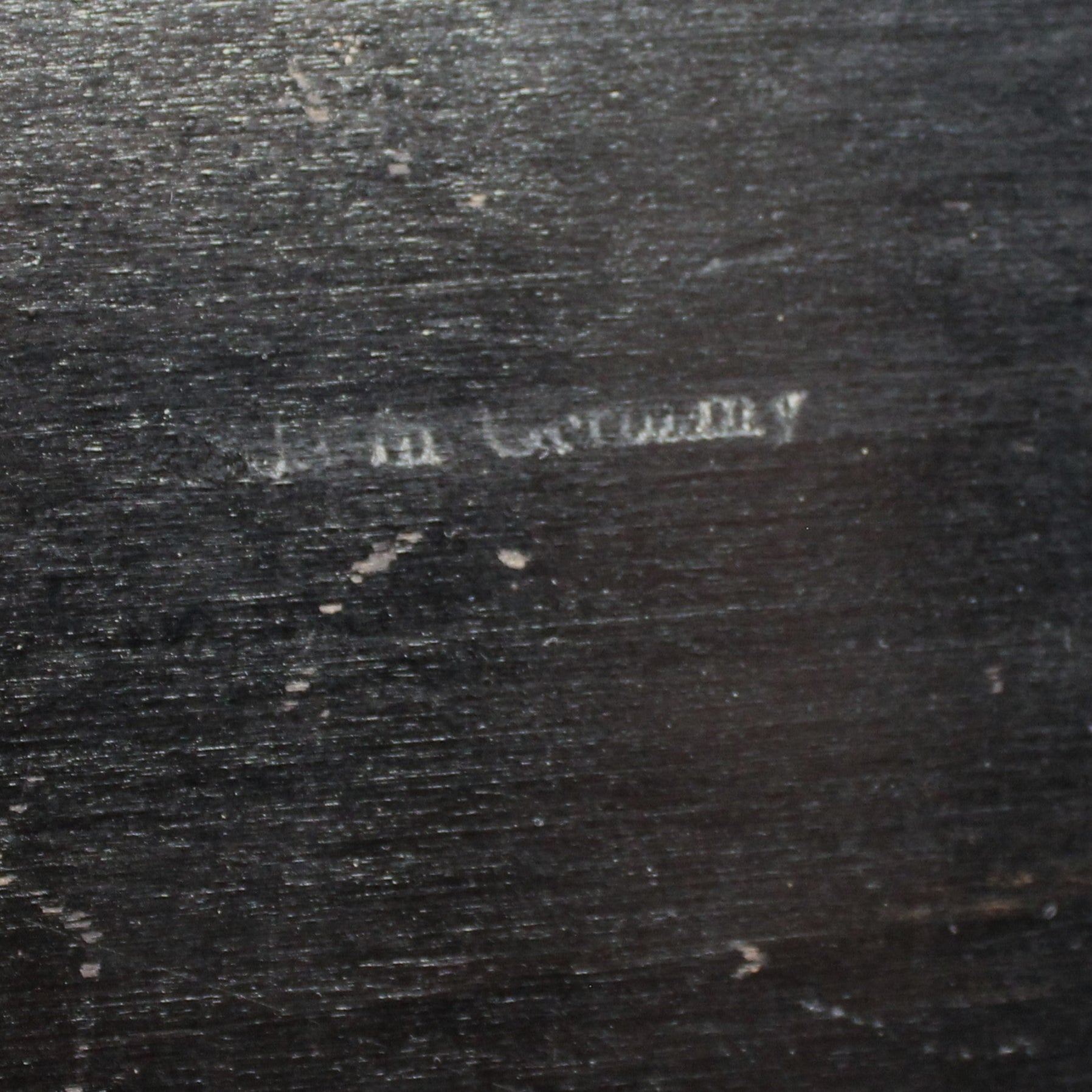 Made in Germany mark on wood box