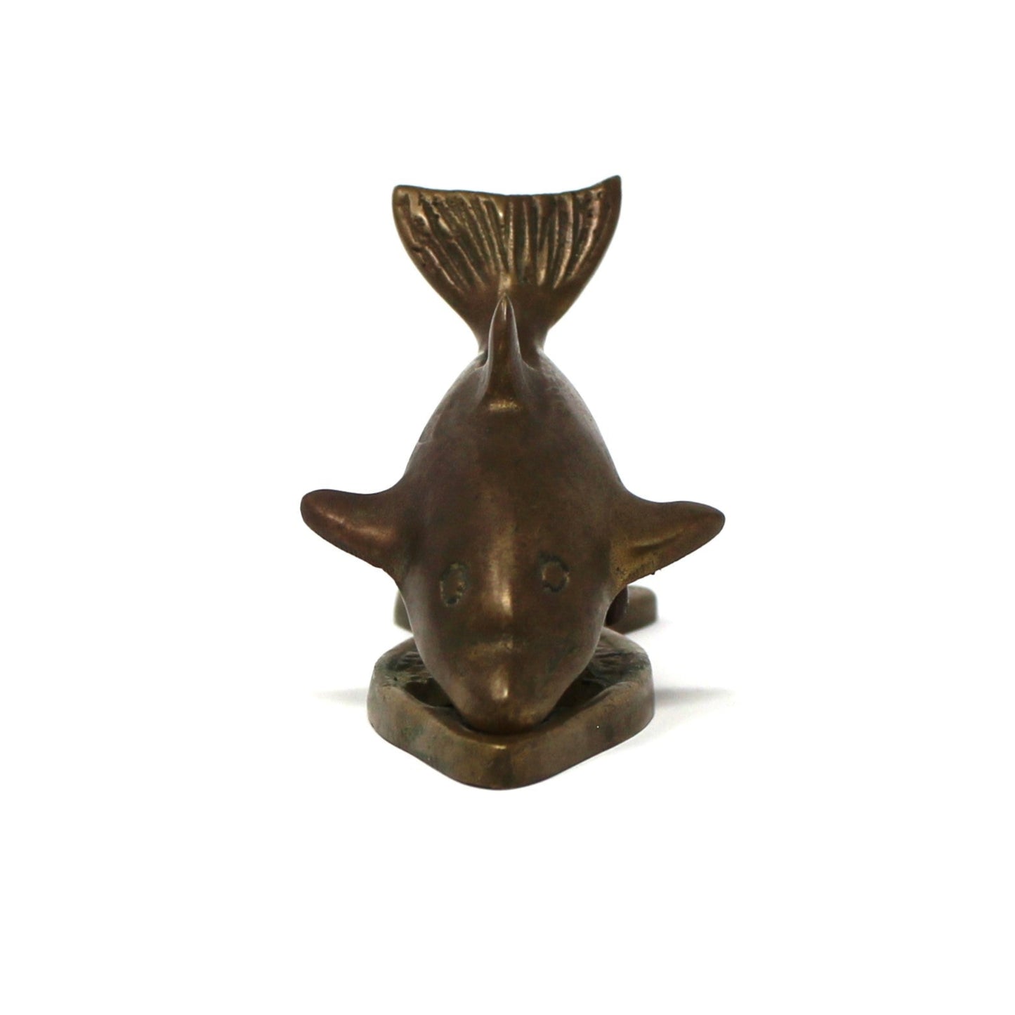 Bottle Opener, Brass Dolphin Bottle Opener / Clip / Memo Holder, Vintage