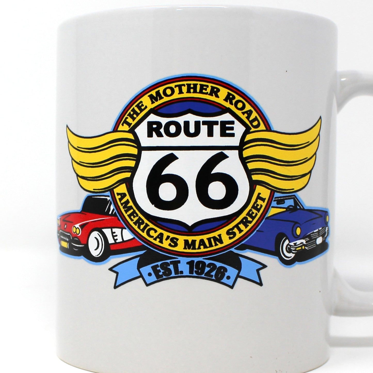 Mug, Route 66 The Mother Road, Coffee Mug, Ceramic, Vintage