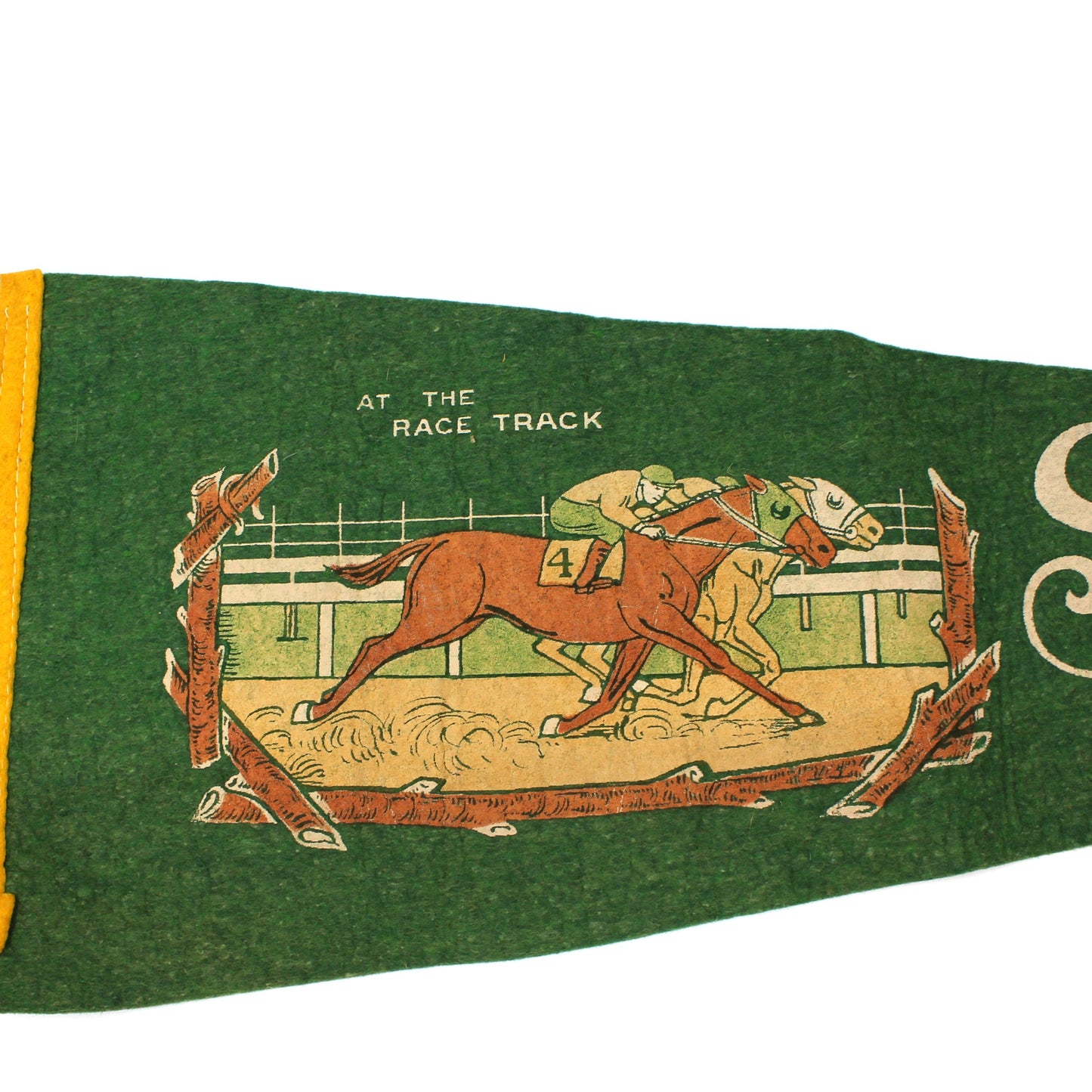 Horse Racing Vintage Pennant