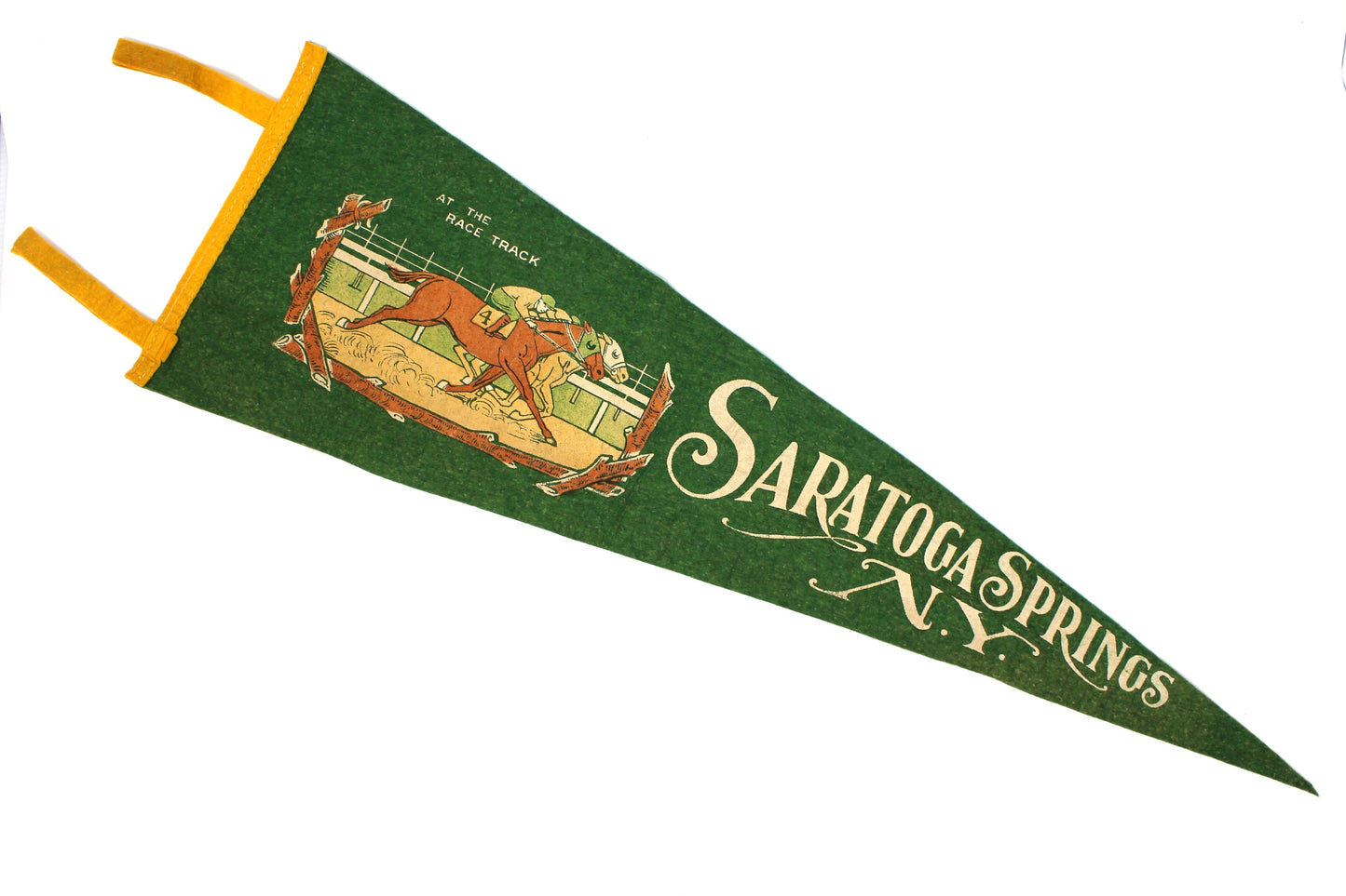 Vintage pennant Saratoga Springs