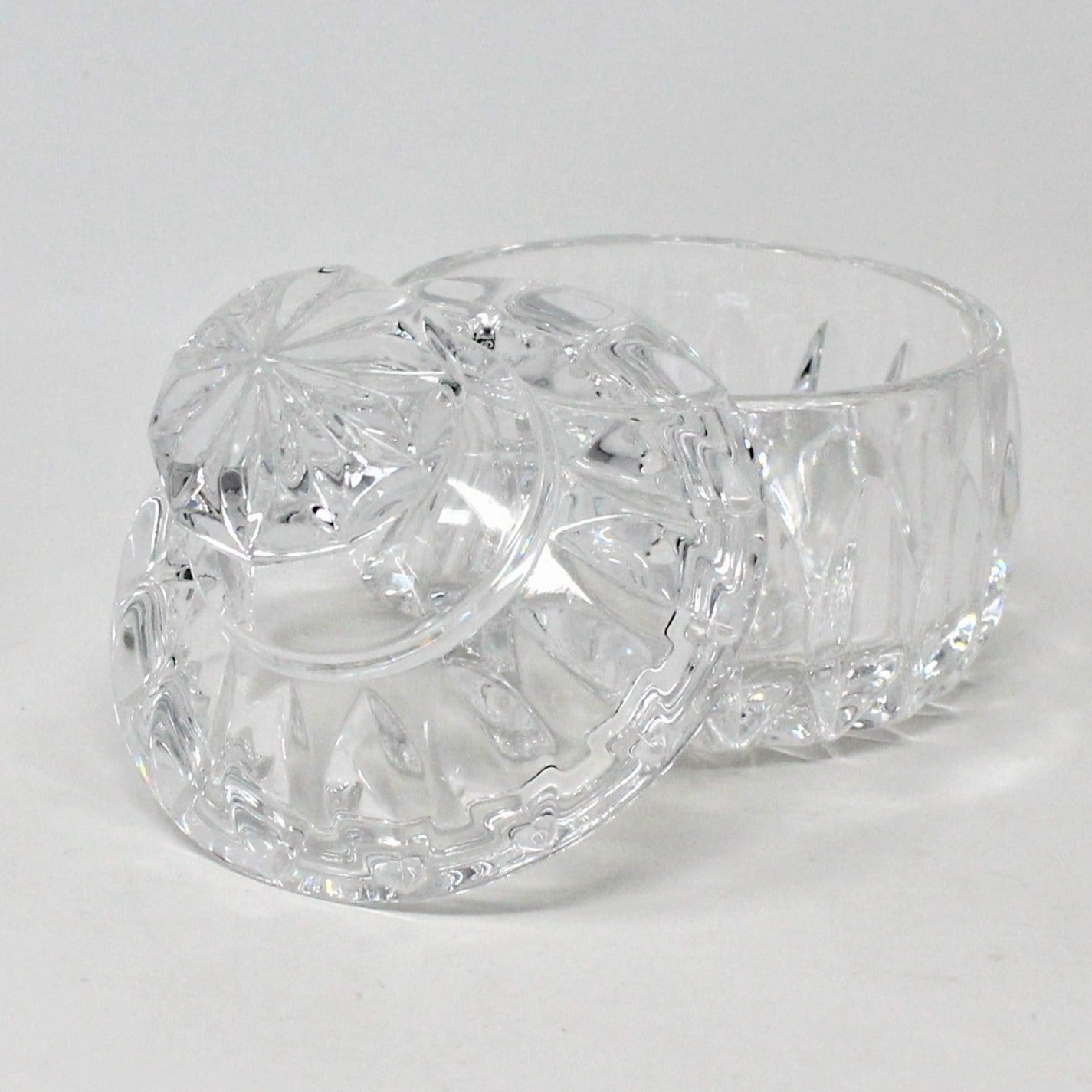 Sugar Bowl with Lid, Gorham Crystal, Althea Cut, Vintage