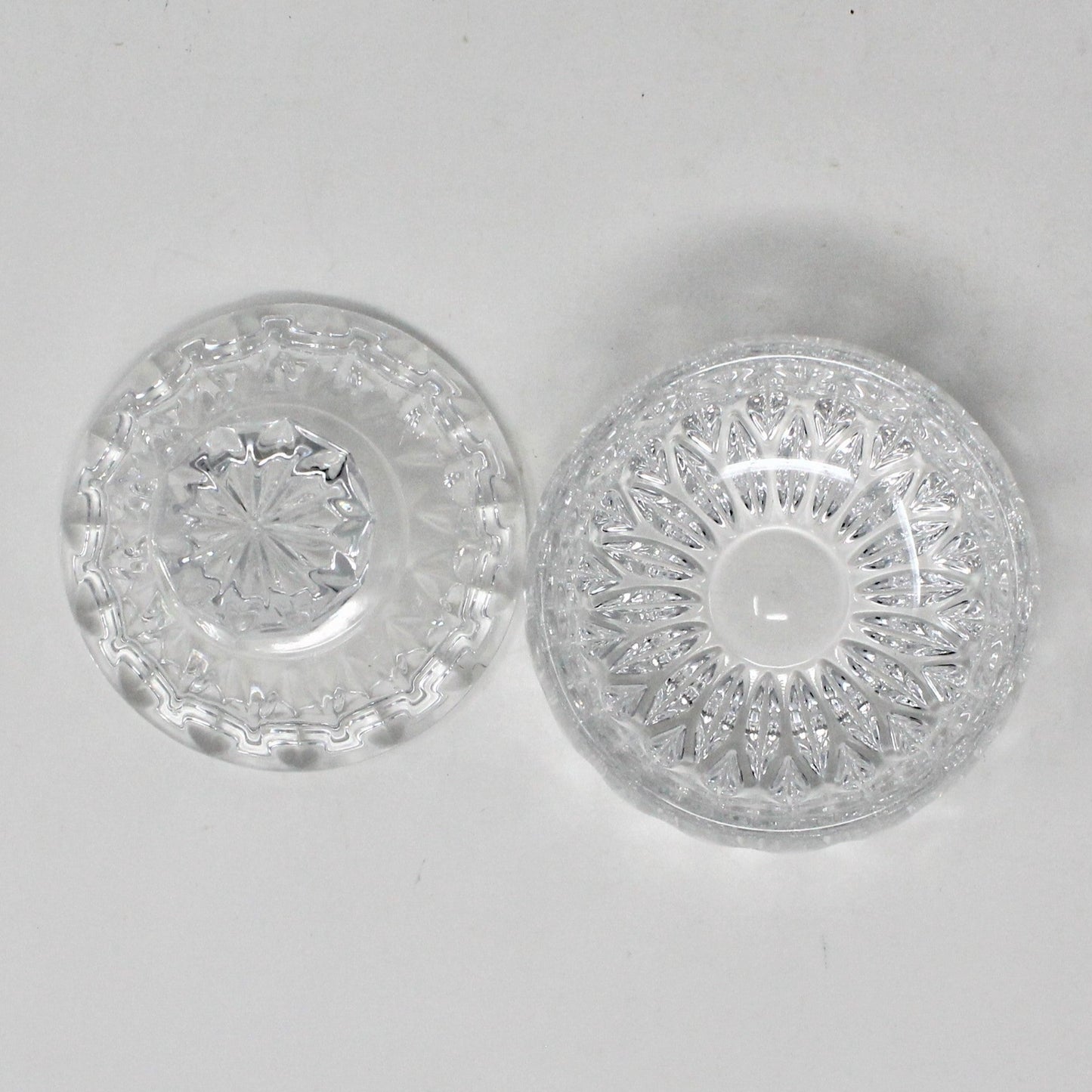Sugar Bowl with Lid, Gorham Crystal, Althea Cut, Vintage