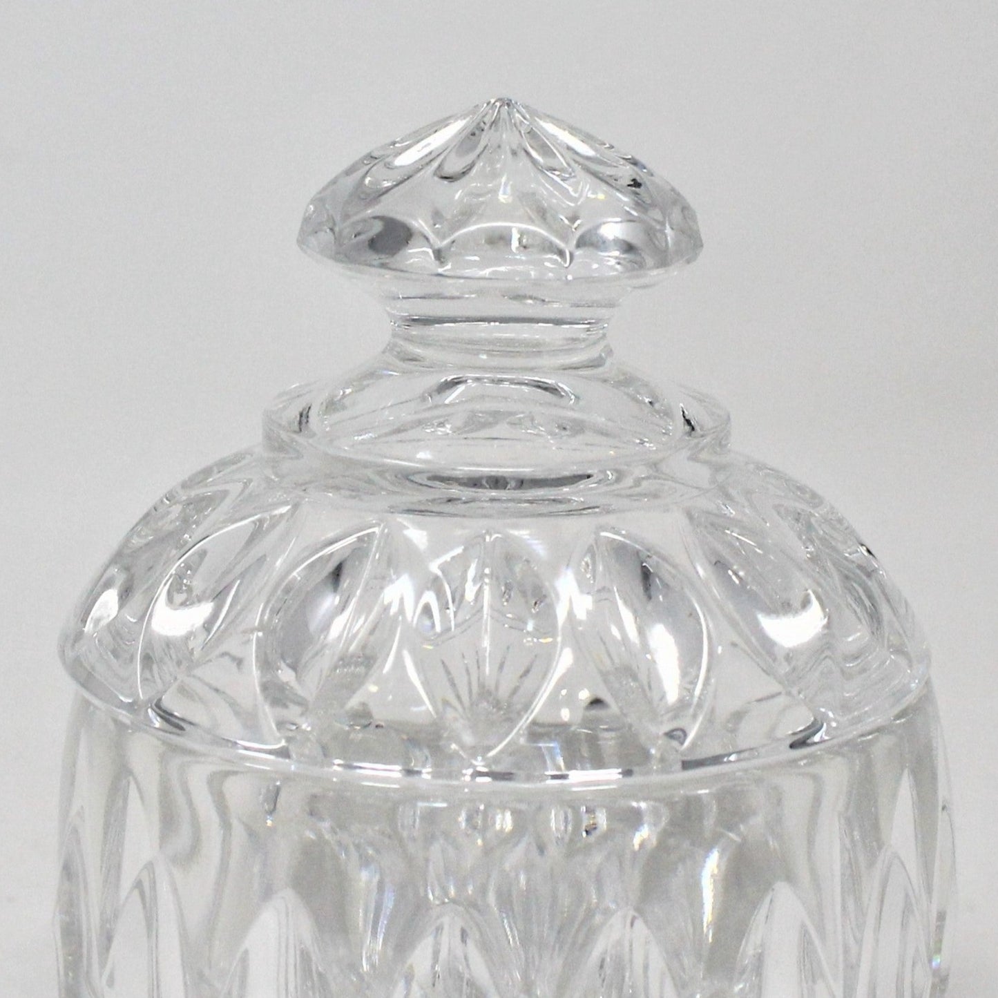Sugar Bowl with Lid, Gorham Crystal, Althea Cut, Vintage