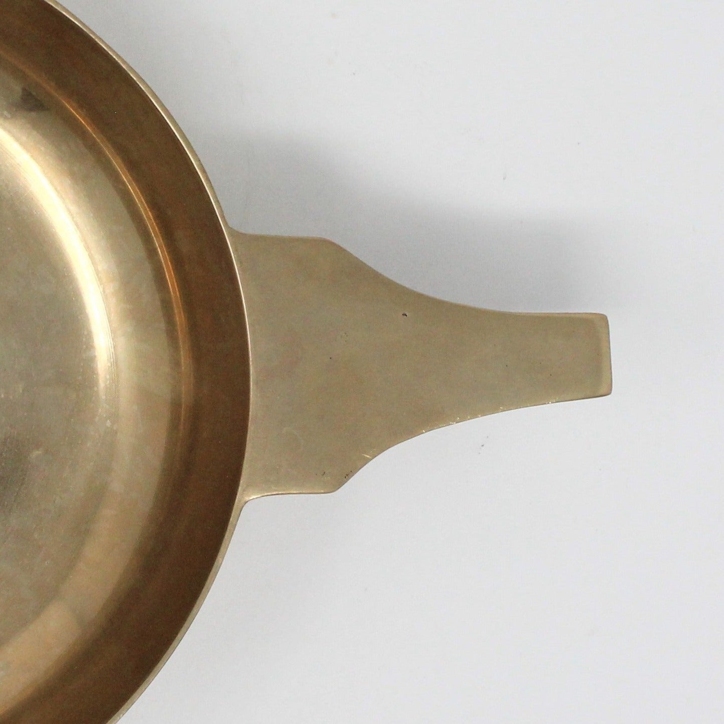 Drinking Handled Ceremonial Bowl, Loving Cup, Scottish Quaich, Brass, Vintage, SOLD