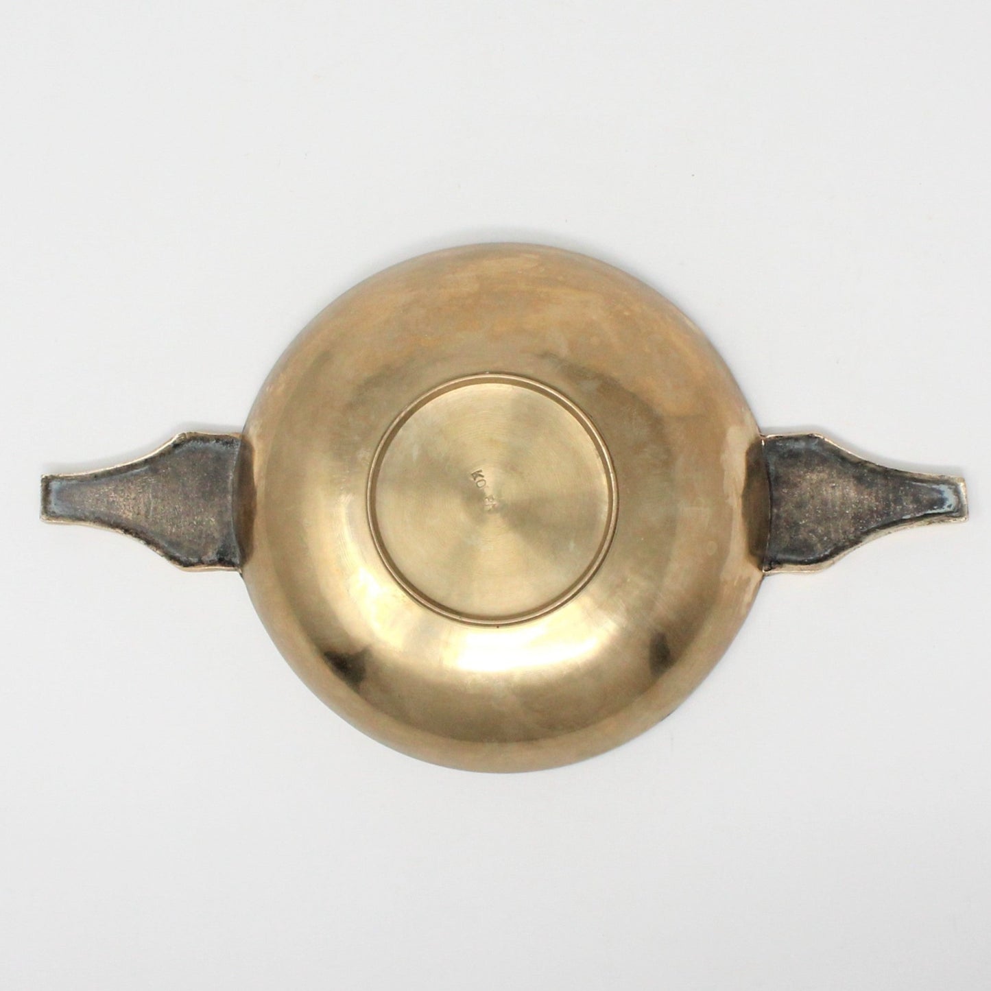 Drinking Handled Ceremonial Bowl, Scottish Quaich, Brass, Vintage, 12oz, SOLD