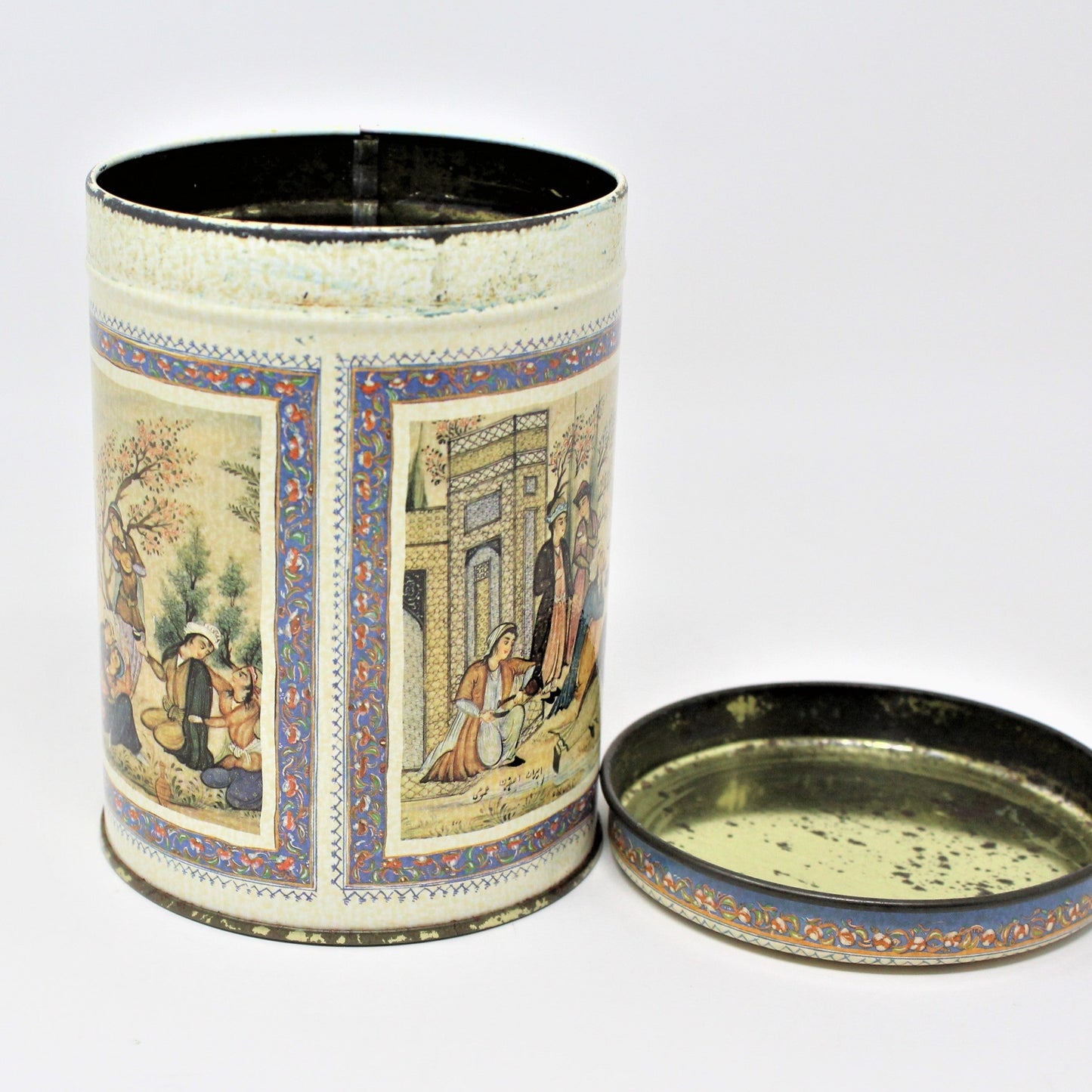 Tins, Gift Tin / Cookie Tin, Ben Rickert Collectible, Persian Art Reproduction, Vintage
