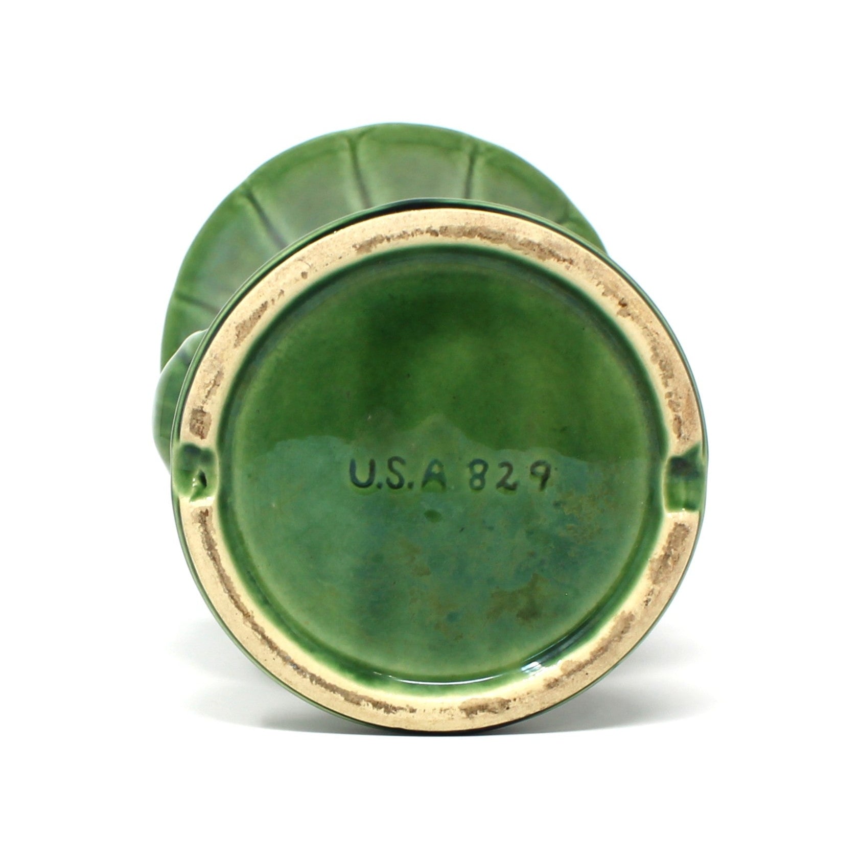 Shawnee pottery vase #829 in green