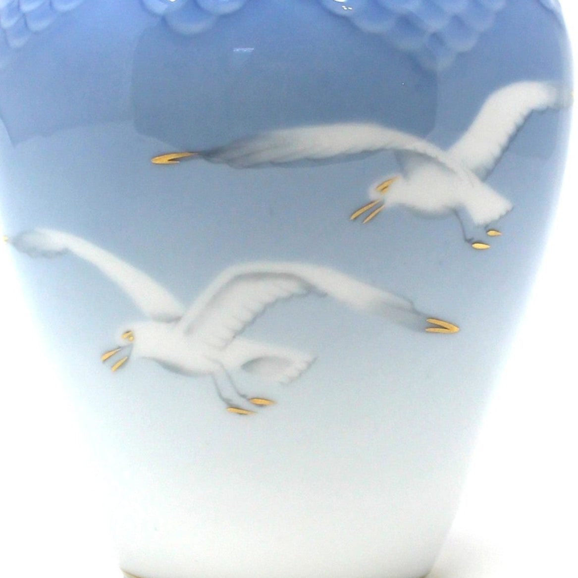 Vase, Bing & Grondahl, Seagulls Floral Vase, Mid Century, Denmark Porcelain, Vintage