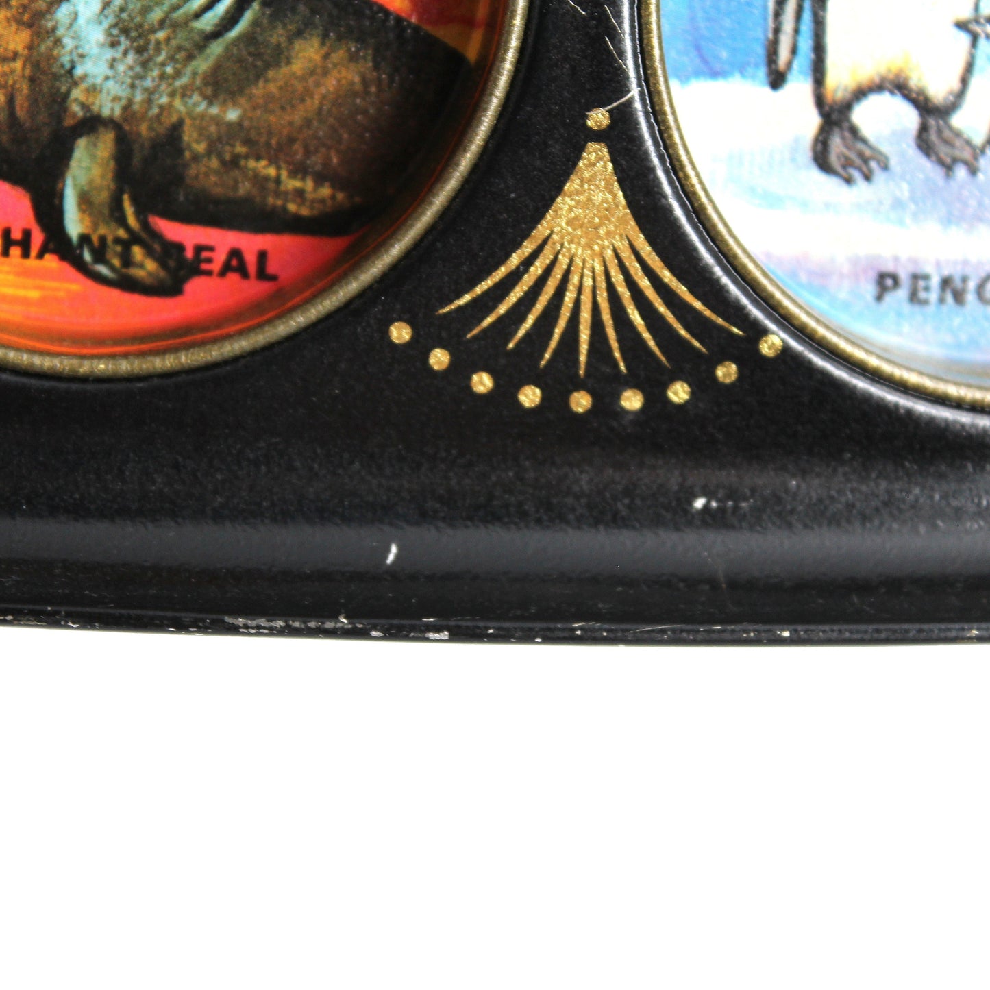 Tray, Drink Serving Tray, Sea World Souvenir, Midcentury Barware, Drink Caddy, Vintage