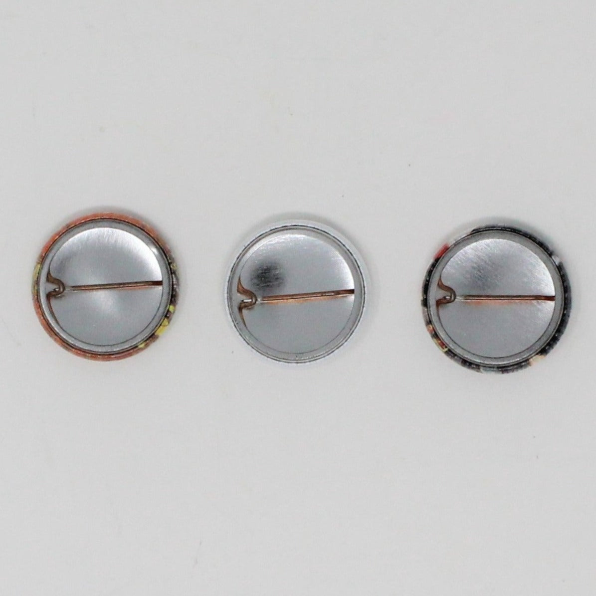 Pinback, Mini Pinback Button, Movies: Indiana Jones, Top Gun & Grease, Set of 3, Vintage