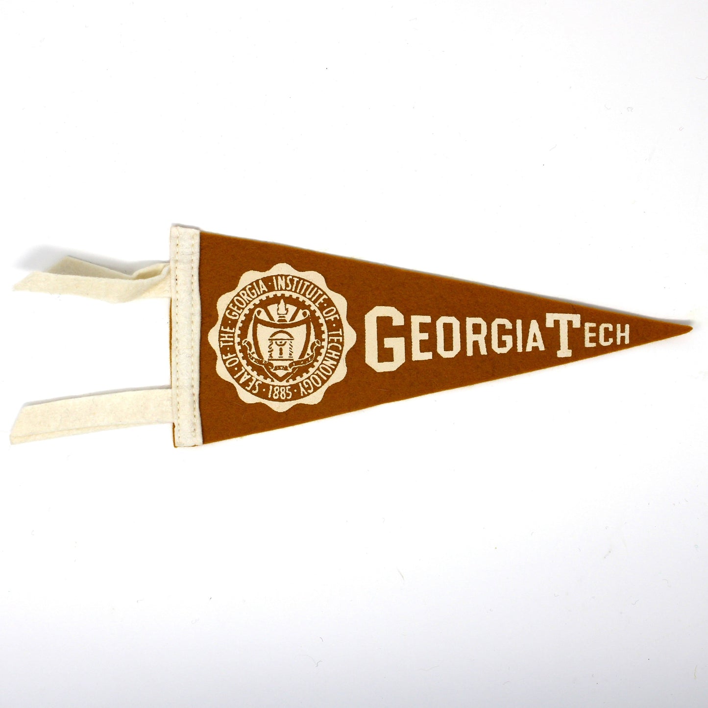 Pennant, School Pennant, Georgia Tech University Collectible, Felt Pennant, Vintage 8.75"